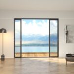 Baie coulissante à galandage 2 Vantaux 1 Rails