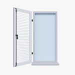 VOLET BATTANT 1 VANTAIL LAMES AJOURÉES