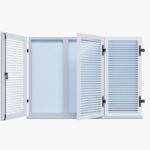 VOLET BATTANT 3 VANTAUX LAMES AJOURÉES