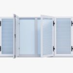 VOLET BATTANT 4 VANTAUX LAMES AJOURÉES