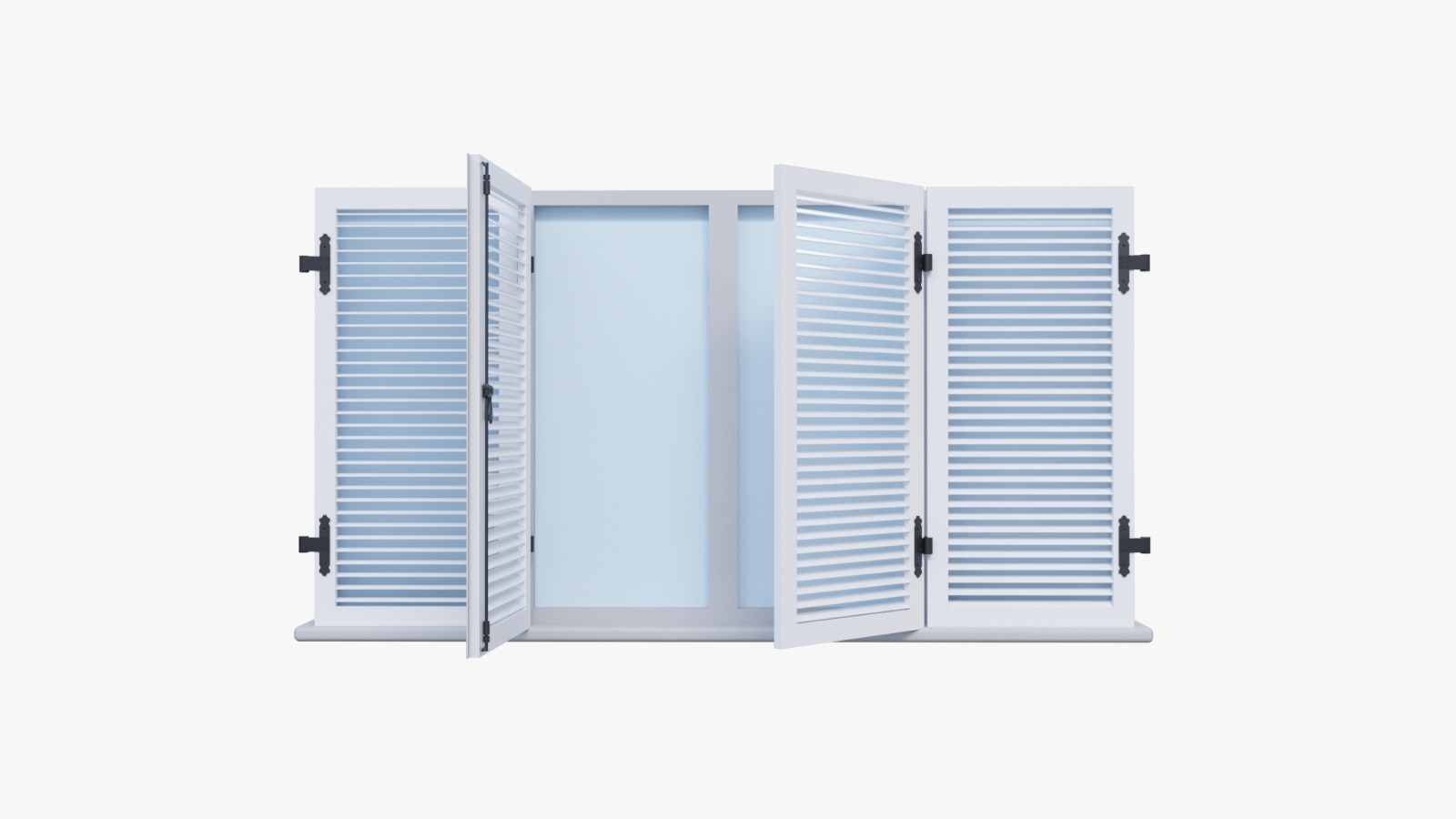 VOLET BATTANT 4 VANTAUX LAMES AJOURÉES