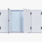 VOLET BATTANT 4 VANTAUX LAMES FIXES