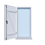 VOLET BATTANT 1 VANTAIL BARRES ET ÉCHARPE