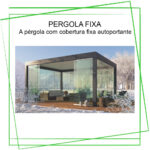 Pergola bioclimatica aluminio fixa autoportante - Pergola fixa