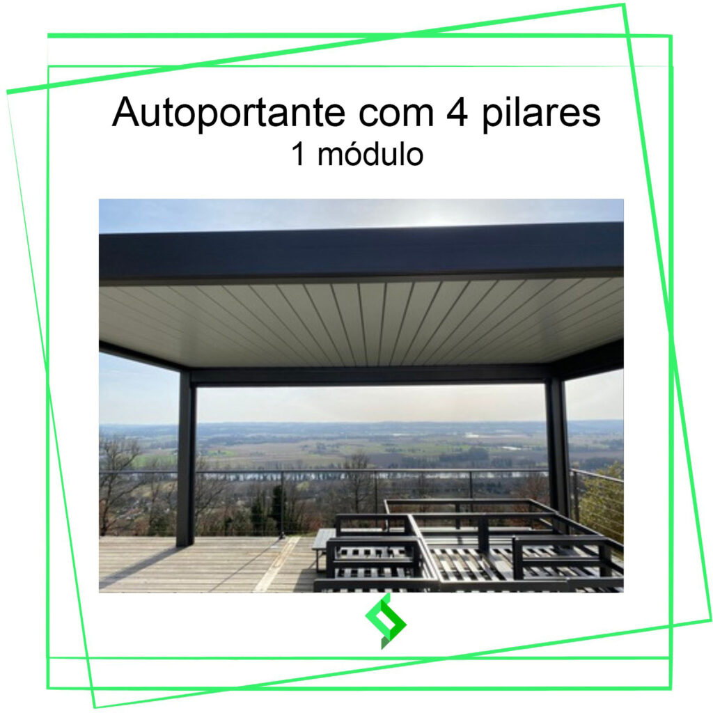 Pérgola BIOCLIMÁTICA AUTO-PORTANTE 4 POSTES - Image 3