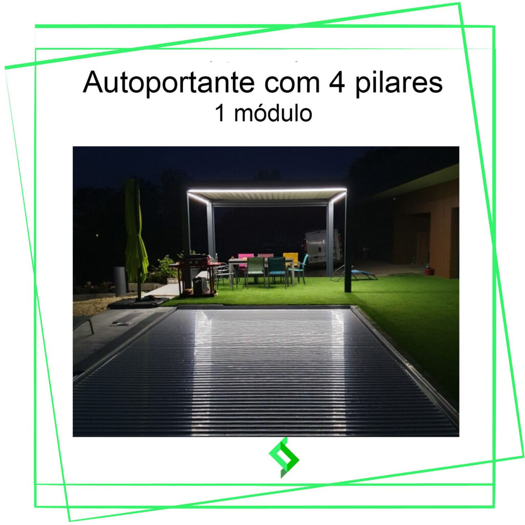 Pérgola BIOCLIMÁTICA AUTO-PORTANTE 4 POSTES - Image 4