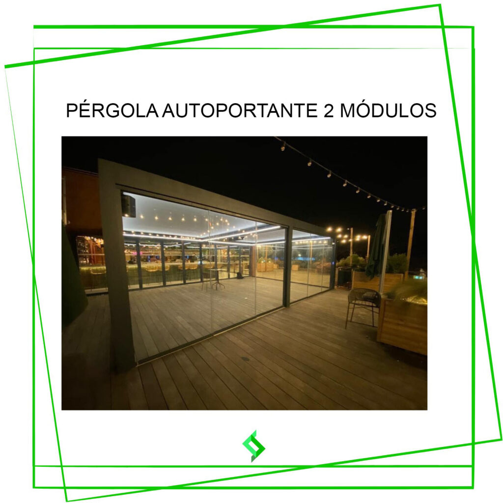 Pérgola BIOCLIMÁTICA AUTO-PORTANTE 6 POSTES 2 MÓDULOS - Image 2
